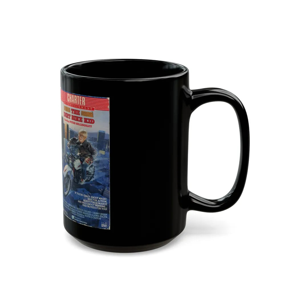 THE DIRT BIKE KID (VHS COVER) - Black Coffee Mug-Go Mug Yourself