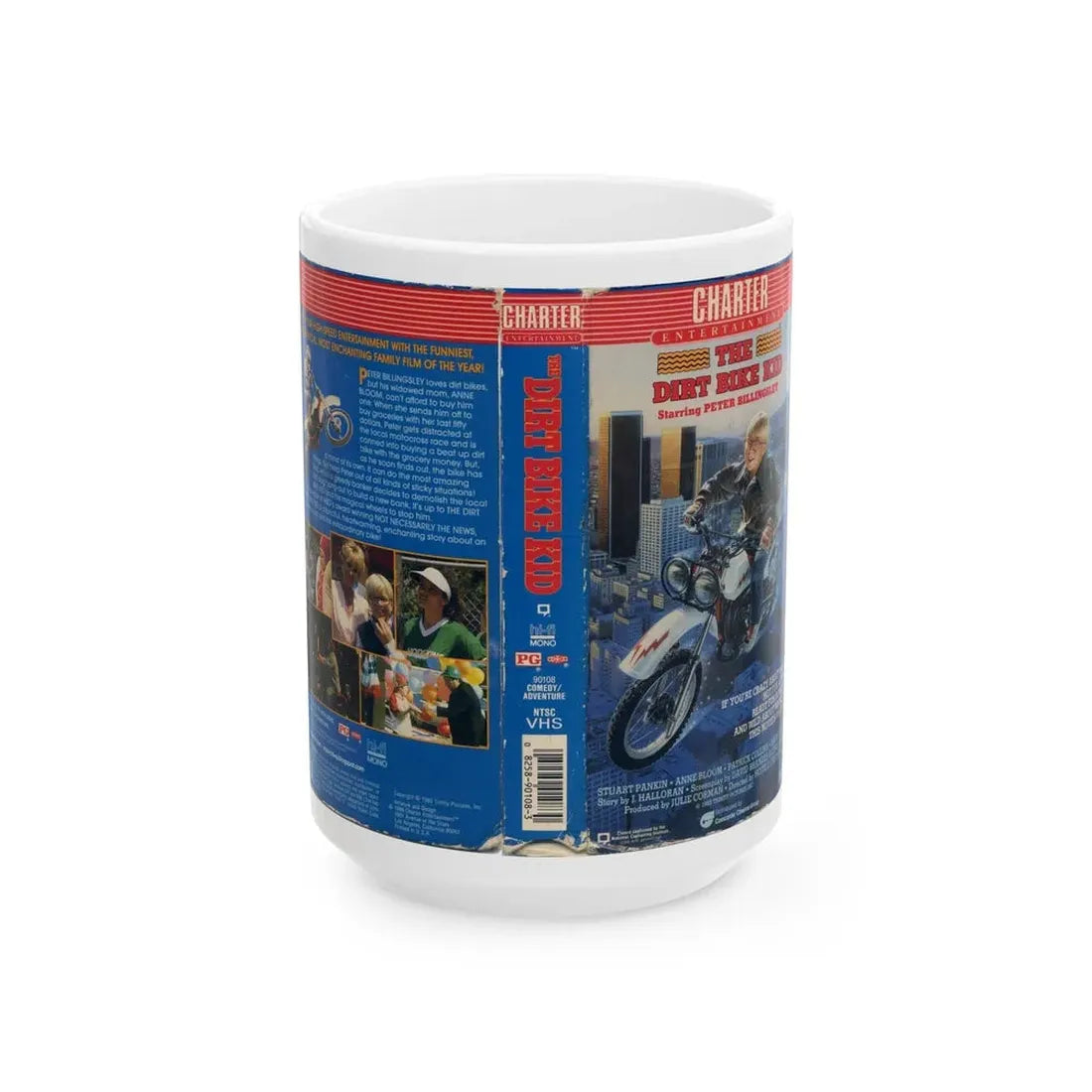 THE DIRT BIKE KID (VHS COVER) - White Coffee Mug 15oz - Go Mug Yourself