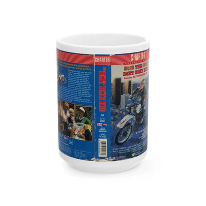 THE DIRT BIKE KID (VHS COVER) - White Coffee Mug 15oz - Go Mug Yourself
