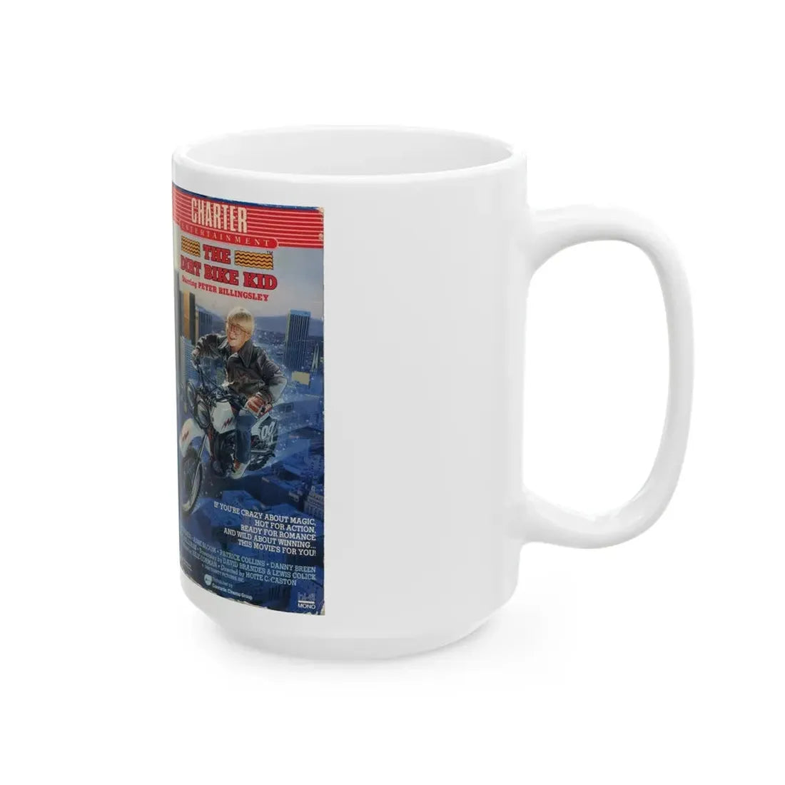 THE DIRT BIKE KID (VHS COVER) - White Coffee Mug - Go Mug Yourself