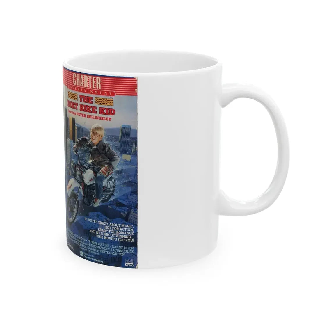 THE DIRT BIKE KID (VHS COVER) - White Coffee Mug - Go Mug Yourself