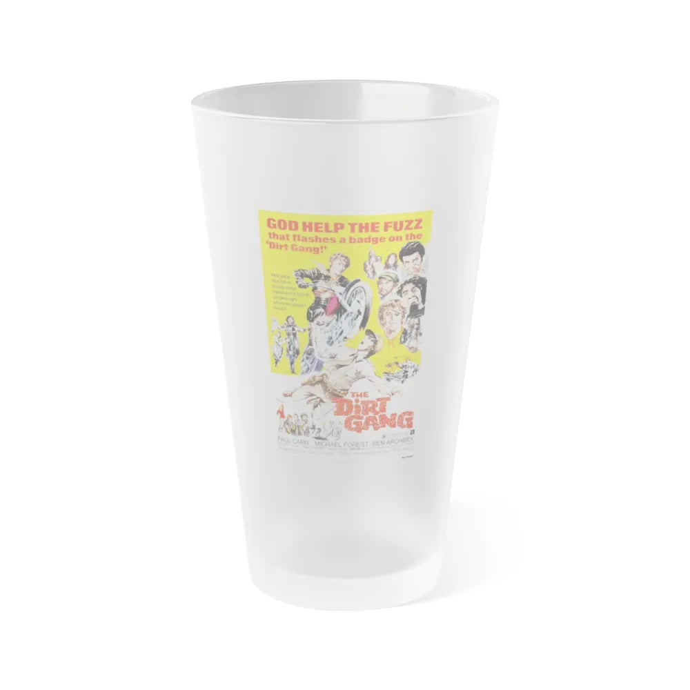 THE DIRT GANG 1972 Movie Poster - Frosted Pint Glass 16oz-16oz-Frosted-Go Mug Yourself