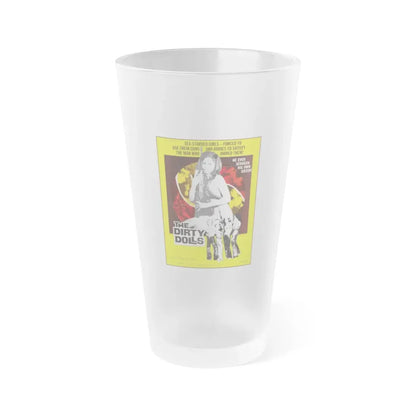 THE DIRTY DOLLS 1973 Movie Poster - Frosted Pint Glass 16oz 16oz Frosted - Go Mug Yourself