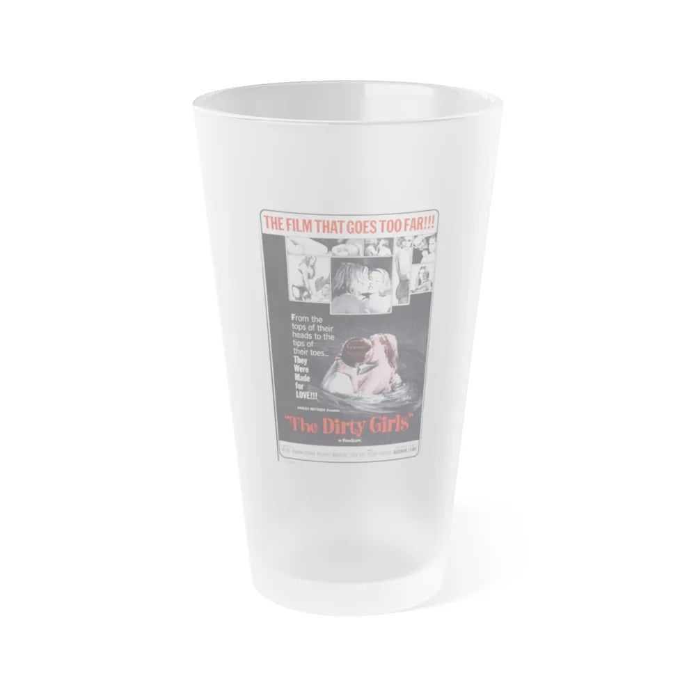 THE DIRTY GIRLS 1965 Movie Poster - Frosted Pint Glass 16oz-16oz-Frosted-Go Mug Yourself