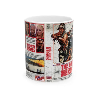THE DIRTY HEROES (VHS COVER) - White Coffee Mug 11oz - Go Mug Yourself