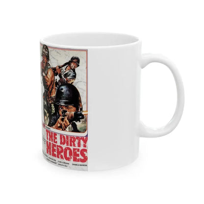 THE DIRTY HEROES (VHS COVER) - White Coffee Mug - Go Mug Yourself