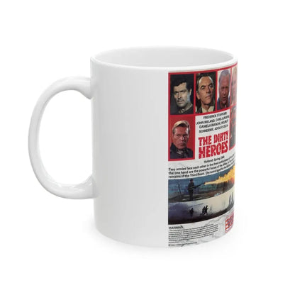 THE DIRTY HEROES (VHS COVER) - White Coffee Mug - Go Mug Yourself