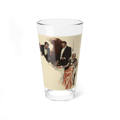 The Disagreement, story illustration (Magazine Illustration) Pint Glass 16oz-16oz-Go Mug Yourself