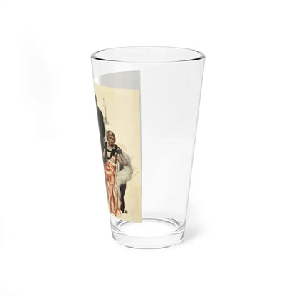 The Disagreement, story illustration (Magazine Illustration) Pint Glass 16oz - Go Mug Yourself
