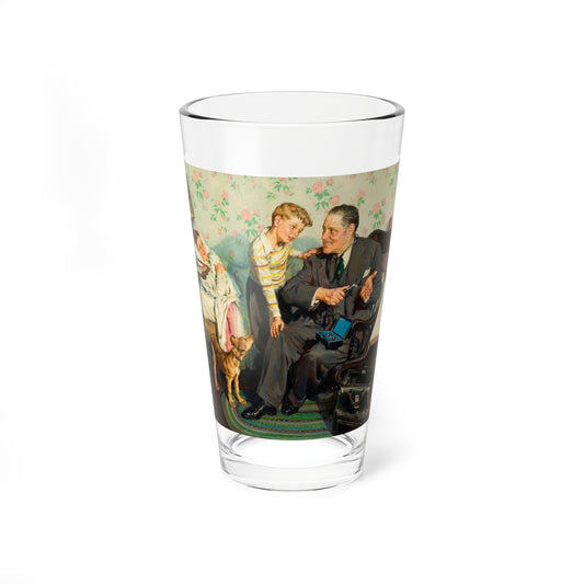 The Doctor (Magazine Illustration) Pint Glass 16oz-16oz-Go Mug Yourself