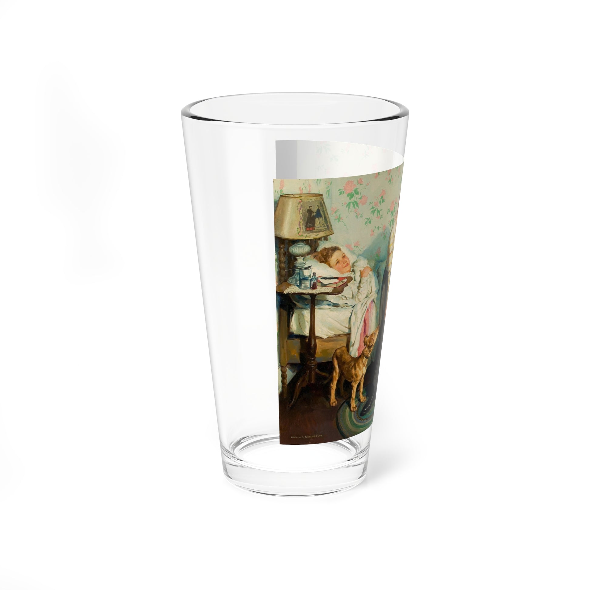 The Doctor (Magazine Illustration) Pint Glass 16oz-Go Mug Yourself