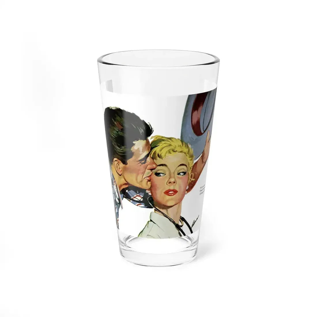 The Doctor Was A Dame, 1956 (Magazine Illustration) Pint Glass 16oz 16oz - Go Mug Yourself