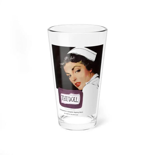 The Doll (1), Cosmopolitan Illustration, November 1952 (Magazine Illustration) Pint Glass 16oz 16oz - Go Mug Yourself