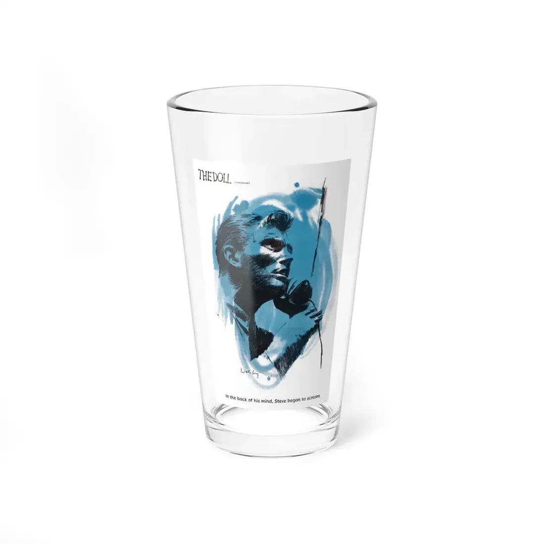 The Doll (5), Cosmopolitan Illustration, November 1952 (Magazine Illustration) Pint Glass 16oz 16oz - Go Mug Yourself