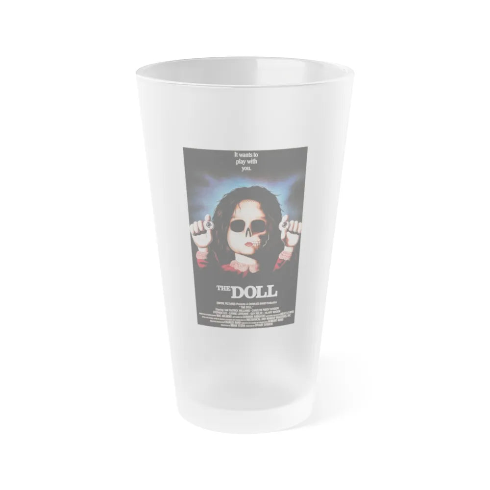 THE DOLL (DOLLS) 1986 Movie Poster - Frosted Pint Glass 16oz-16oz-Frosted-Go Mug Yourself