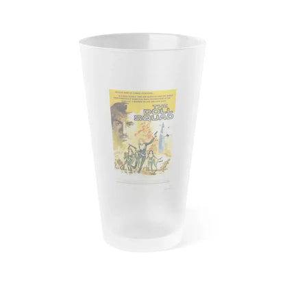 THE DOLL SQUAD 1973 Movie Poster - Frosted Pint Glass 16oz 16oz Frosted - Go Mug Yourself