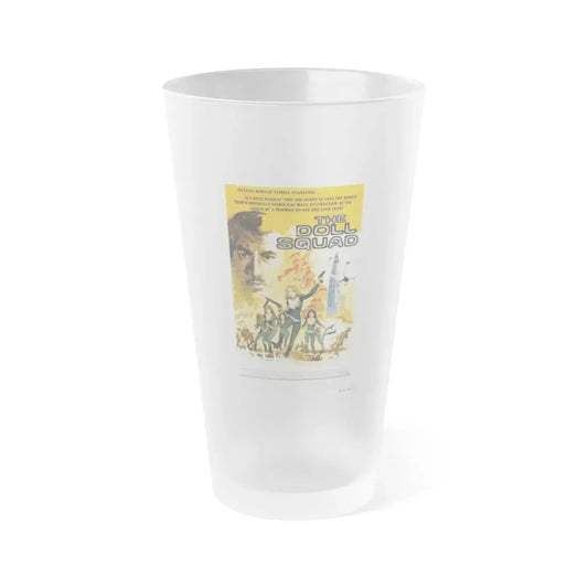 THE DOLL SQUAD 1973 Movie Poster - Frosted Pint Glass 16oz 16oz Frosted - Go Mug Yourself