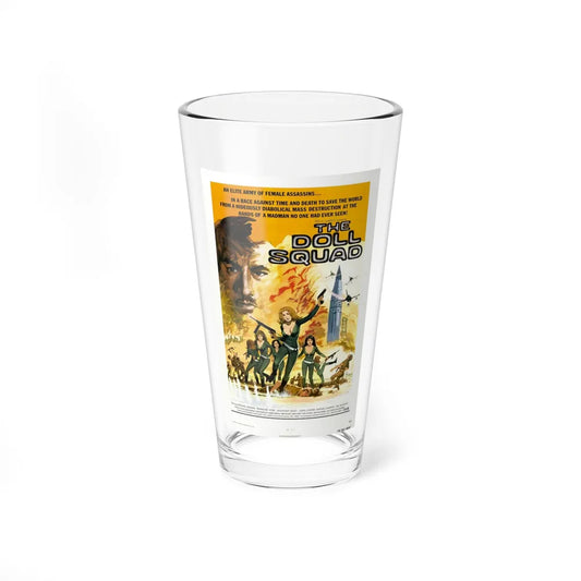 THE DOLL SQUAD 1973 Movie Poster - Pint Glass 16oz-16oz-Go Mug Yourself