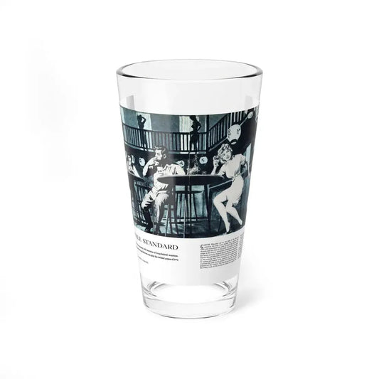 The Double Standard, Climax magazine, March 1959 (Magazine Illustration) Pint Glass 16oz 16oz - Go Mug Yourself