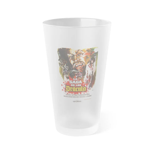 THE DRACULA SAGA 1972 Movie Poster - Frosted Pint Glass 16oz-16oz-Frosted-Go Mug Yourself