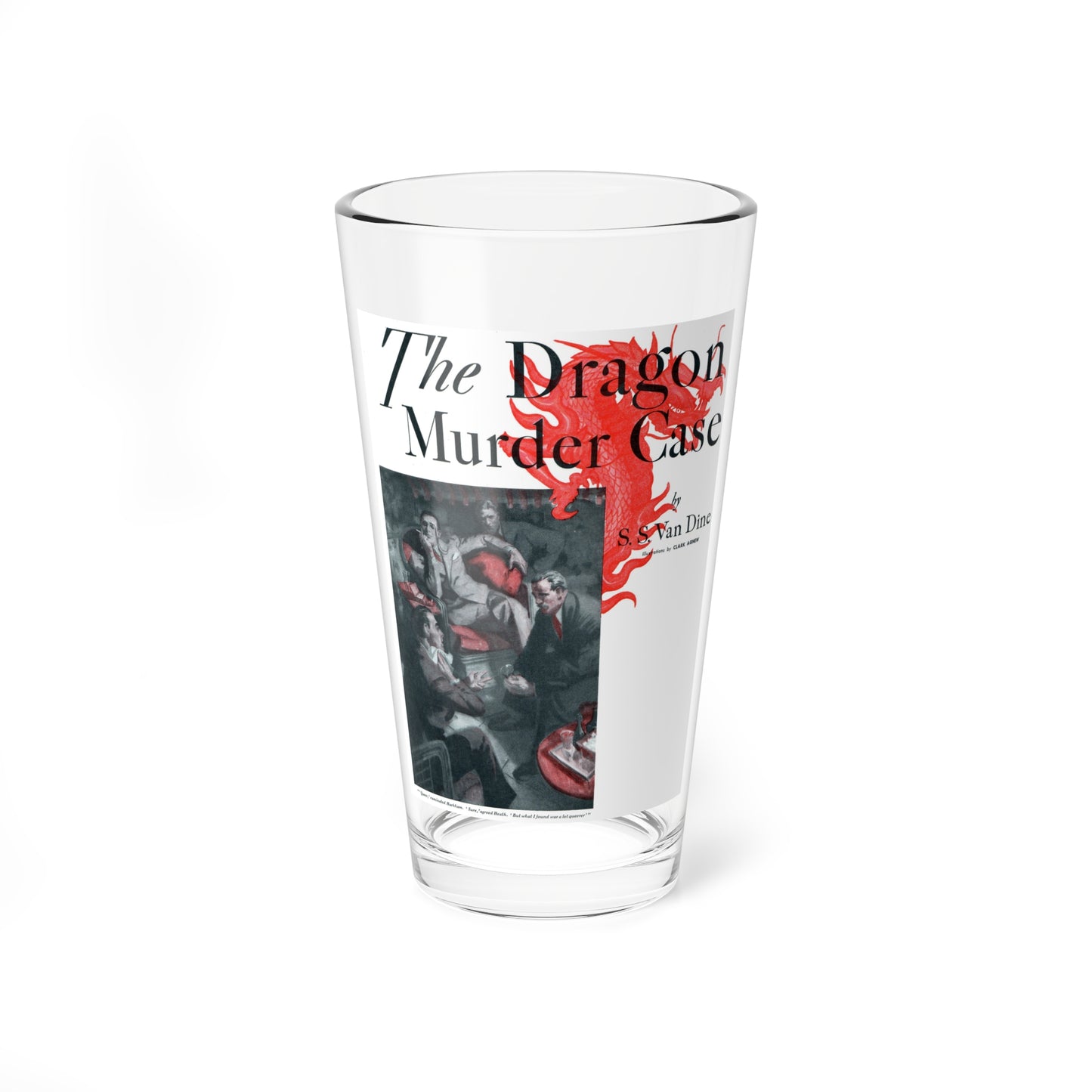 The Dragon Murder Case (1), Pictorial Review, June 1933 (Magazine Illustration) Pint Glass 16oz-16oz-Go Mug Yourself