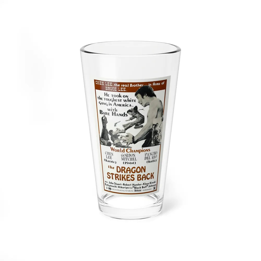 THE DRAGON STRIKES BACK 1975 Movie Poster - Pint Glass 16oz-16oz-Go Mug Yourself