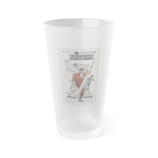 THE DRAGON'S EXECUTIONER 1972 Movie Poster - Frosted Pint Glass 16oz-16oz-Frosted-Go Mug Yourself