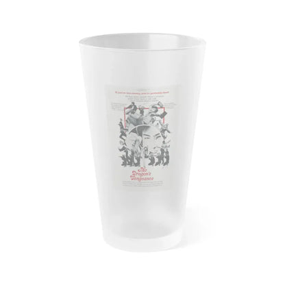 THE DRAGONS VENGEANCE 1972 Movie Poster - Frosted Pint Glass 16oz 16oz Frosted - Go Mug Yourself