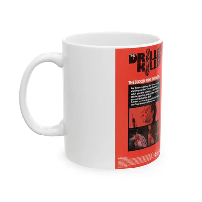 THE DRILLER KILLER (VHS COVER) - White Coffee Mug - Go Mug Yourself