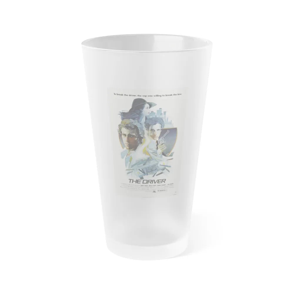 THE DRIVER 1978 Movie Poster - Frosted Pint Glass 16oz-16oz-Frosted-Go Mug Yourself