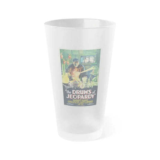 THE DRUMS OF JEOPARDY 1931 Movie Poster - Frosted Pint Glass 16oz 16oz Frosted - Go Mug Yourself