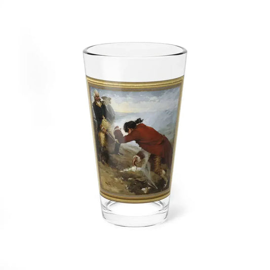 The Duel Between Button Gwinnett and General Lackland McIntosh (Magazine Illustration) Pint Glass 16oz 16oz - Go Mug Yourself