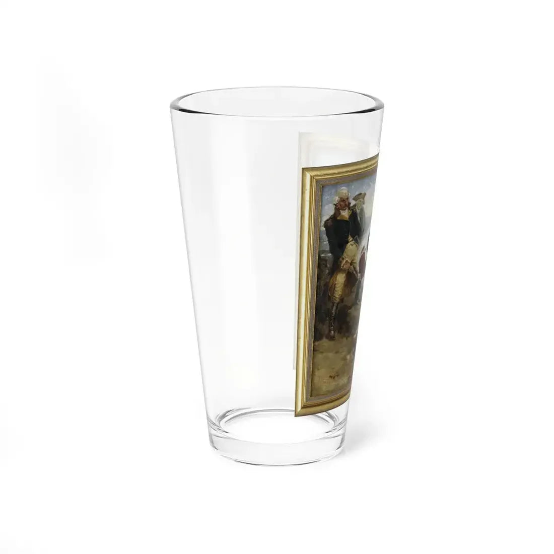 The Duel Between Button Gwinnett and General Lackland McIntosh (Magazine Illustration) Pint Glass 16oz - Go Mug Yourself