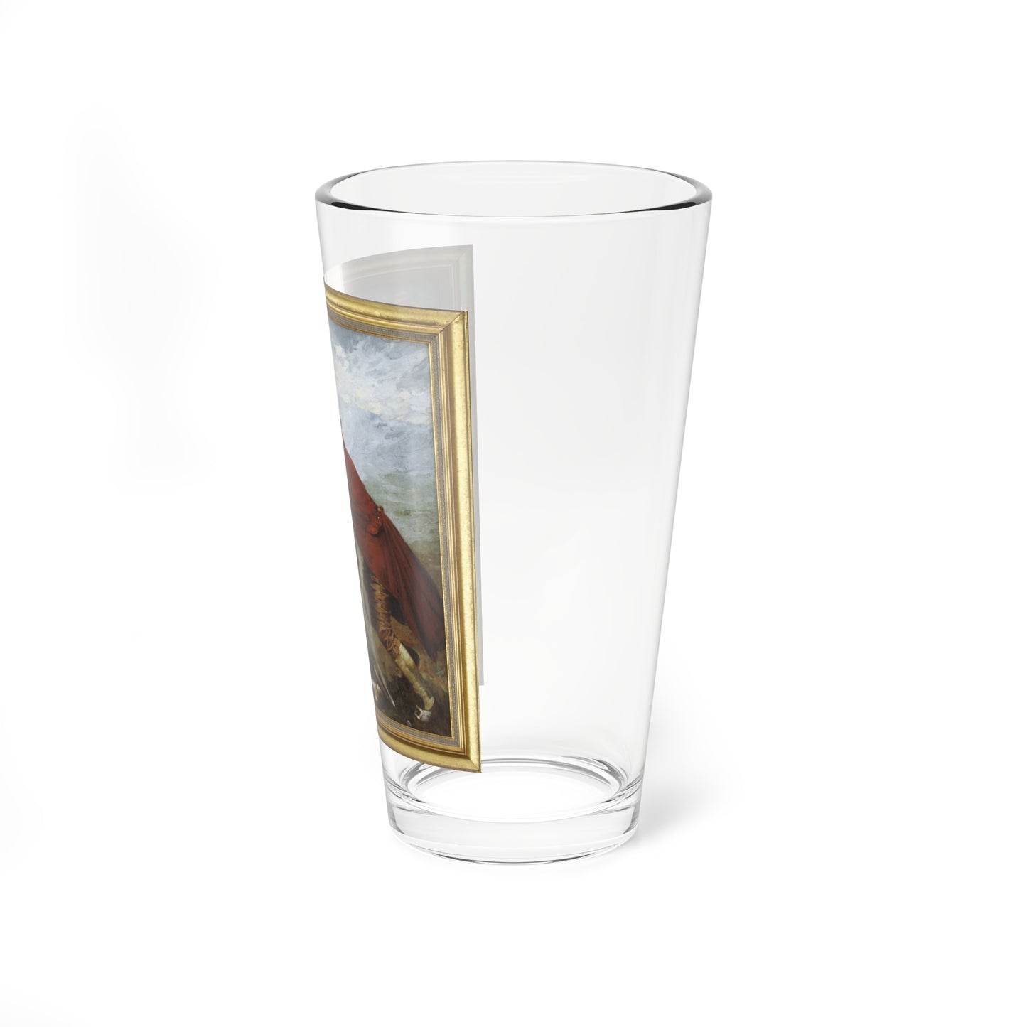 The Duel Between Button Gwinnett and General Lackland McIntosh (Magazine Illustration) Pint Glass 16oz-Go Mug Yourself