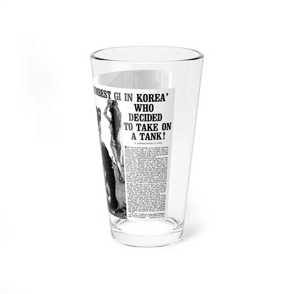 The Dumbest GI In Korea', True Men Stories, February 1972 (Magazine Illustration) Pint Glass 16oz - Go Mug Yourself