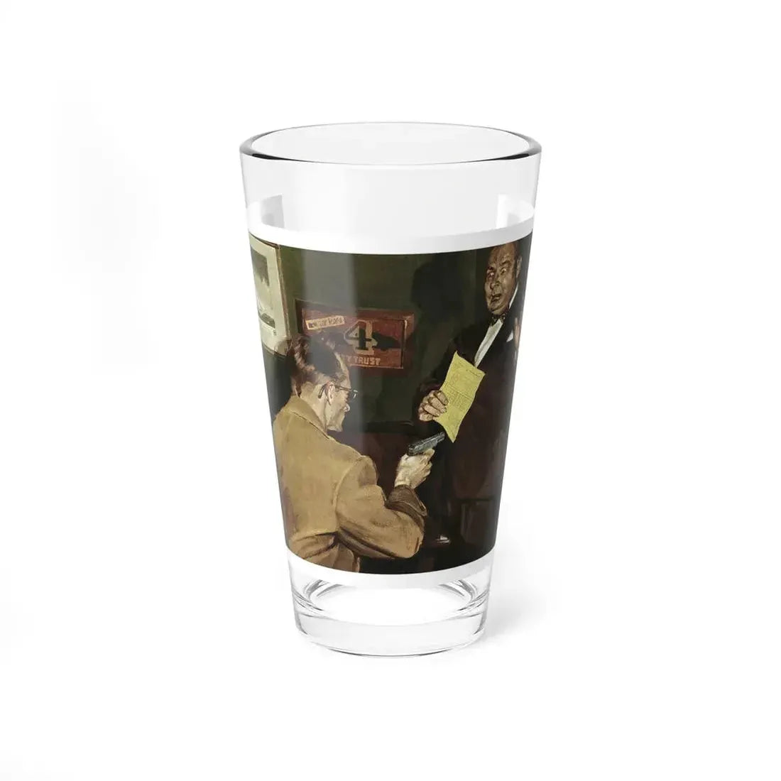 The Dusty Drawer by Harry Muheim. From Collier's, 1952 (Magazine Illustration) Pint Glass 16oz 16oz - Go Mug Yourself