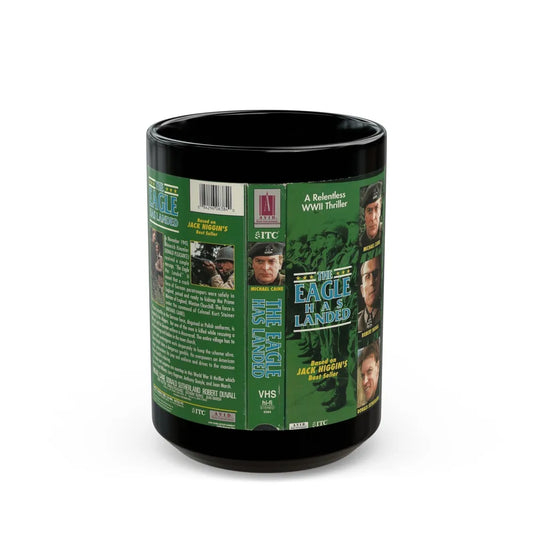 THE EAGLE HAS LANDED (VHS COVER) - Black Coffee Mug-15oz-Go Mug Yourself