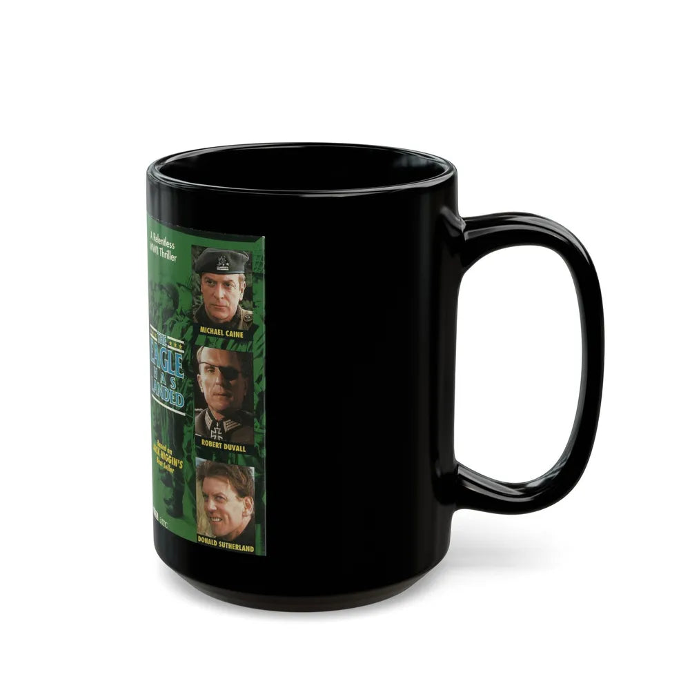 THE EAGLE HAS LANDED (VHS COVER) - Black Coffee Mug-Go Mug Yourself