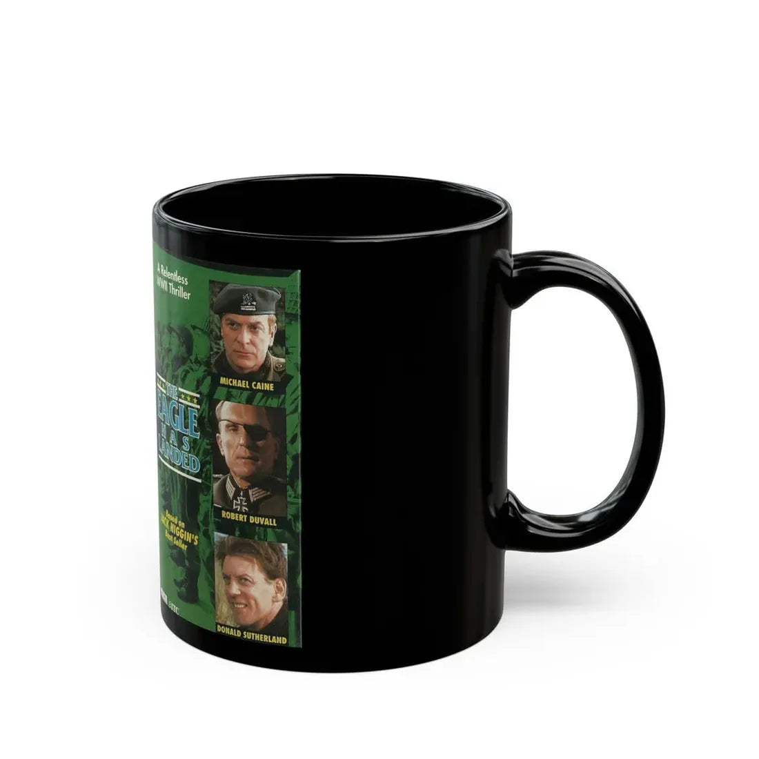 THE EAGLE HAS LANDED (VHS COVER) - Black Coffee Mug - Go Mug Yourself