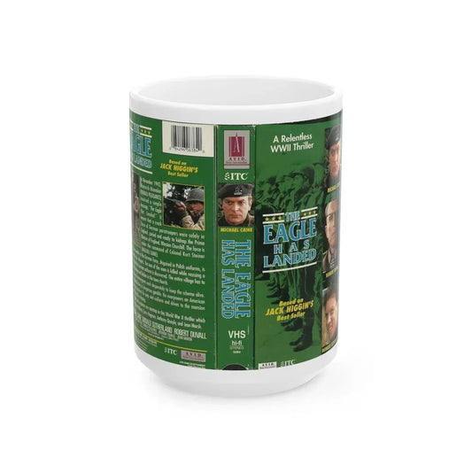 THE EAGLE HAS LANDED (VHS COVER) - White Coffee Mug 15oz - Go Mug Yourself