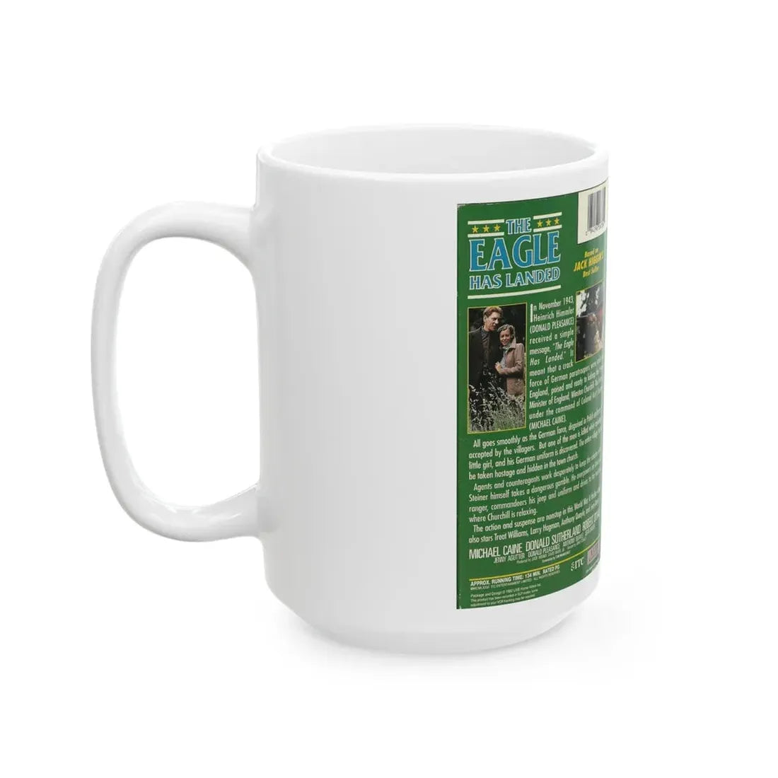 THE EAGLE HAS LANDED (VHS COVER) - White Coffee Mug - Go Mug Yourself
