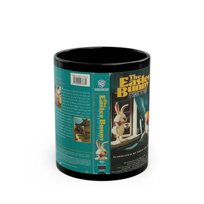 THE EASTER BUNNY IS COMIN TO TOWN (VHS COVER) - Black Coffee Mug-11oz-Go Mug Yourself