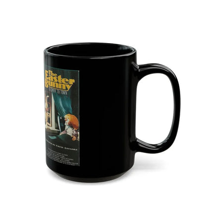 THE EASTER BUNNY IS COMIN TO TOWN (VHS COVER) - Black Coffee Mug - Go Mug Yourself