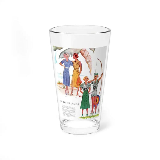 The Easter Cruise, McCall's, March 1937 (Magazine Illustration) Pint Glass 16oz 16oz - Go Mug Yourself