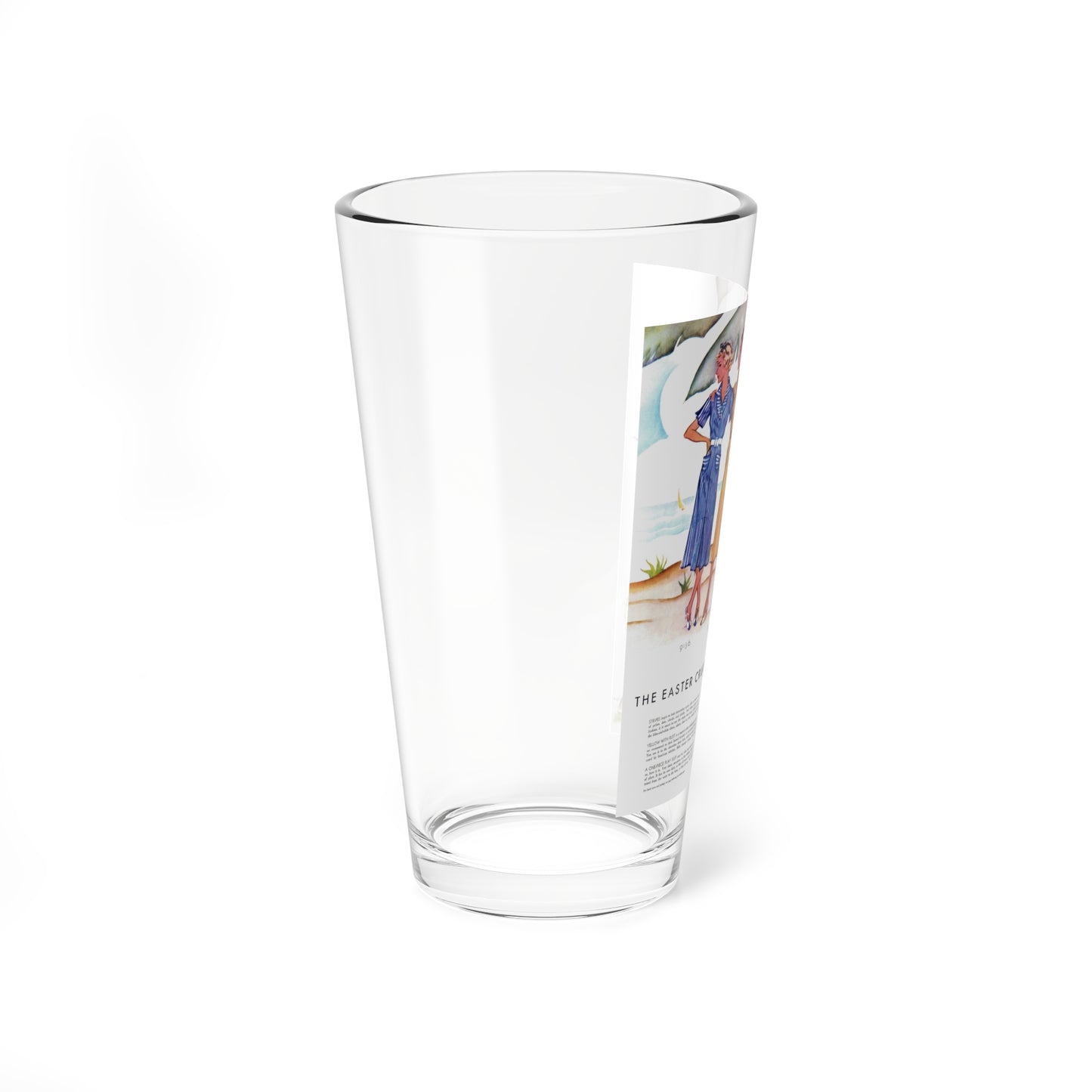 The Easter Cruise, McCall's, March 1937 (Magazine Illustration) Pint Glass 16oz-Go Mug Yourself