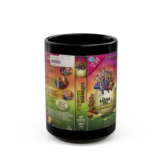 THE EASTER EGG ADVENTURE (VHS COVER) - Black Coffee Mug-15oz-Go Mug Yourself