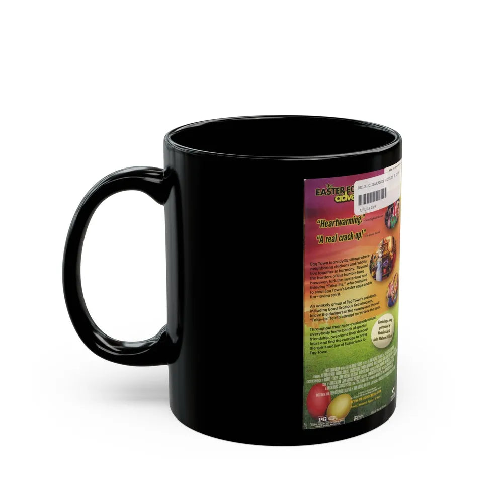 THE EASTER EGG ADVENTURE (VHS COVER) - Black Coffee Mug-Go Mug Yourself