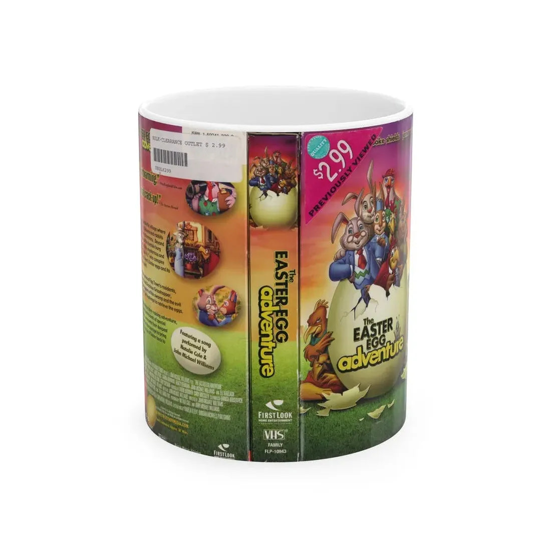 THE EASTER EGG ADVENTURE (VHS COVER) - White Coffee Mug 11oz - Go Mug Yourself