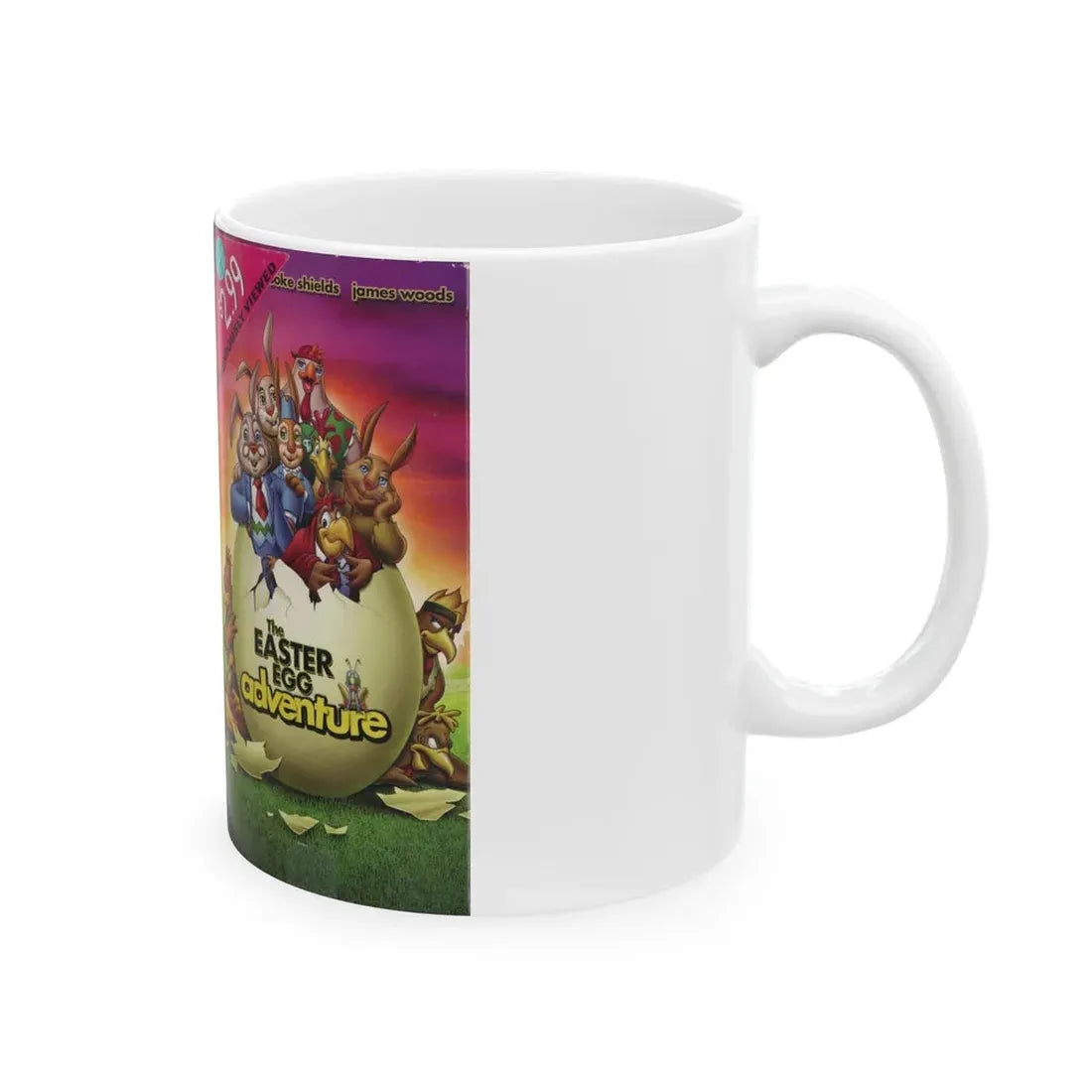 THE EASTER EGG ADVENTURE (VHS COVER) - White Coffee Mug - Go Mug Yourself