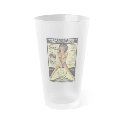 THE ECSTASY GIRLS 1979 Movie Poster - Frosted Pint Glass 16oz 16oz Frosted - Go Mug Yourself